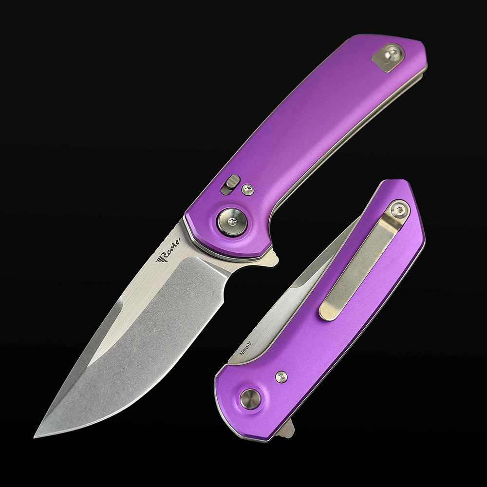 PL-XF Aluminum-Purple handle with Nitro-V blade
