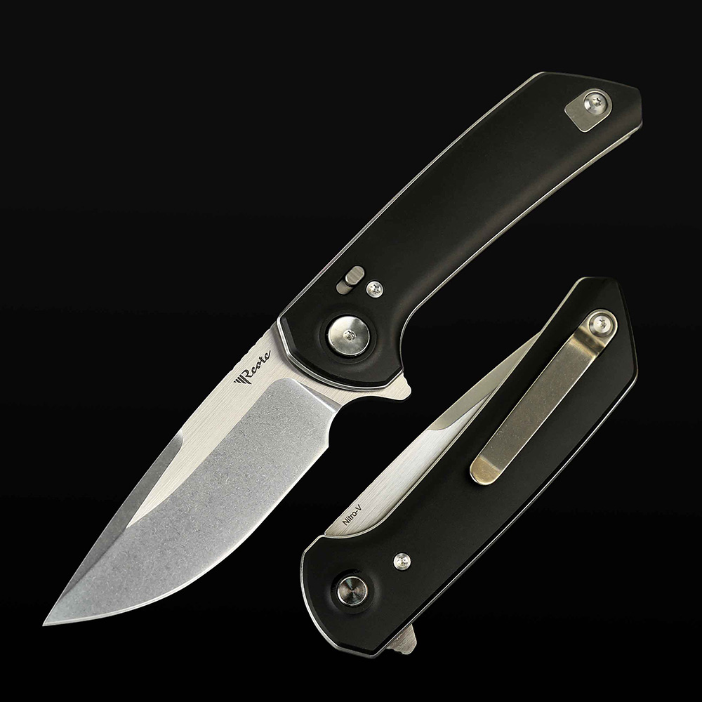 PL-XF Aluminum-Black handle with Nitro-V blade