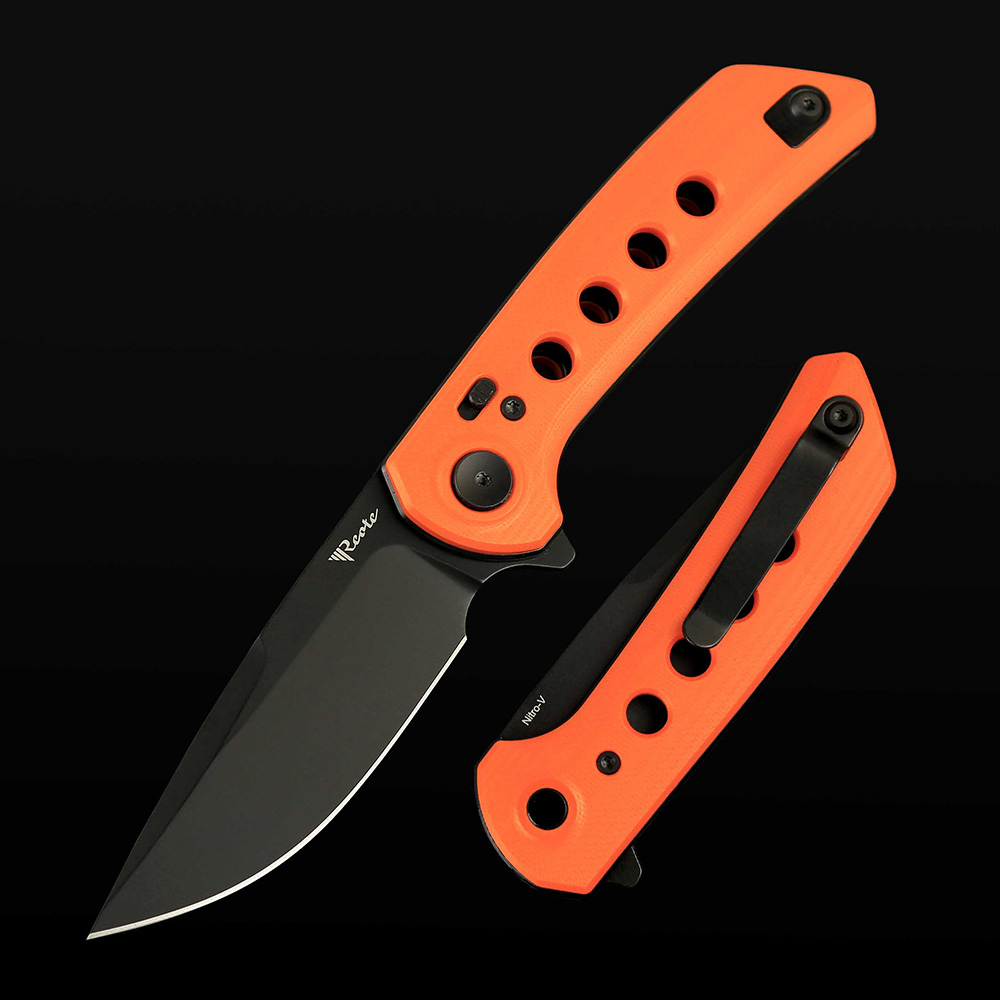PL-XF G10-Orange inlay with Nitro-V blade