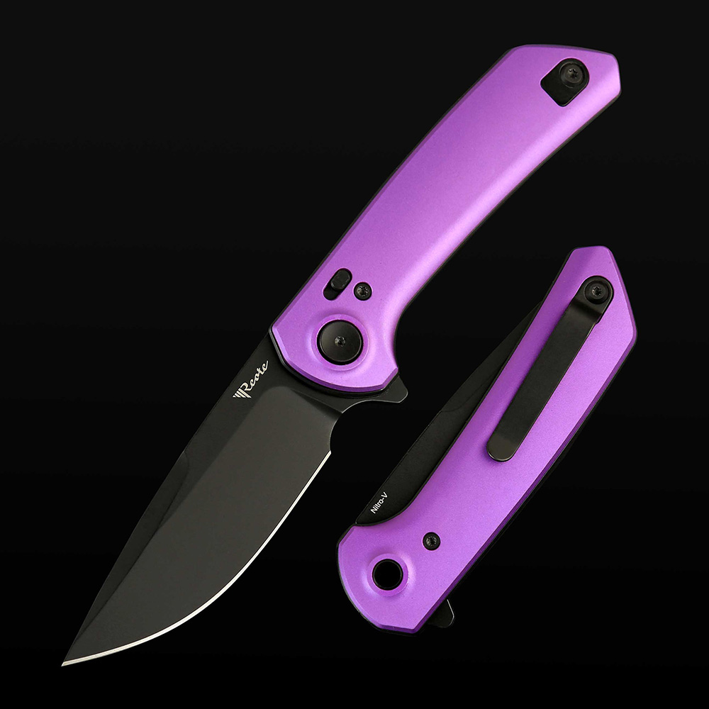 PL-XF Aluminum-Purple handle with Nitro-V blade