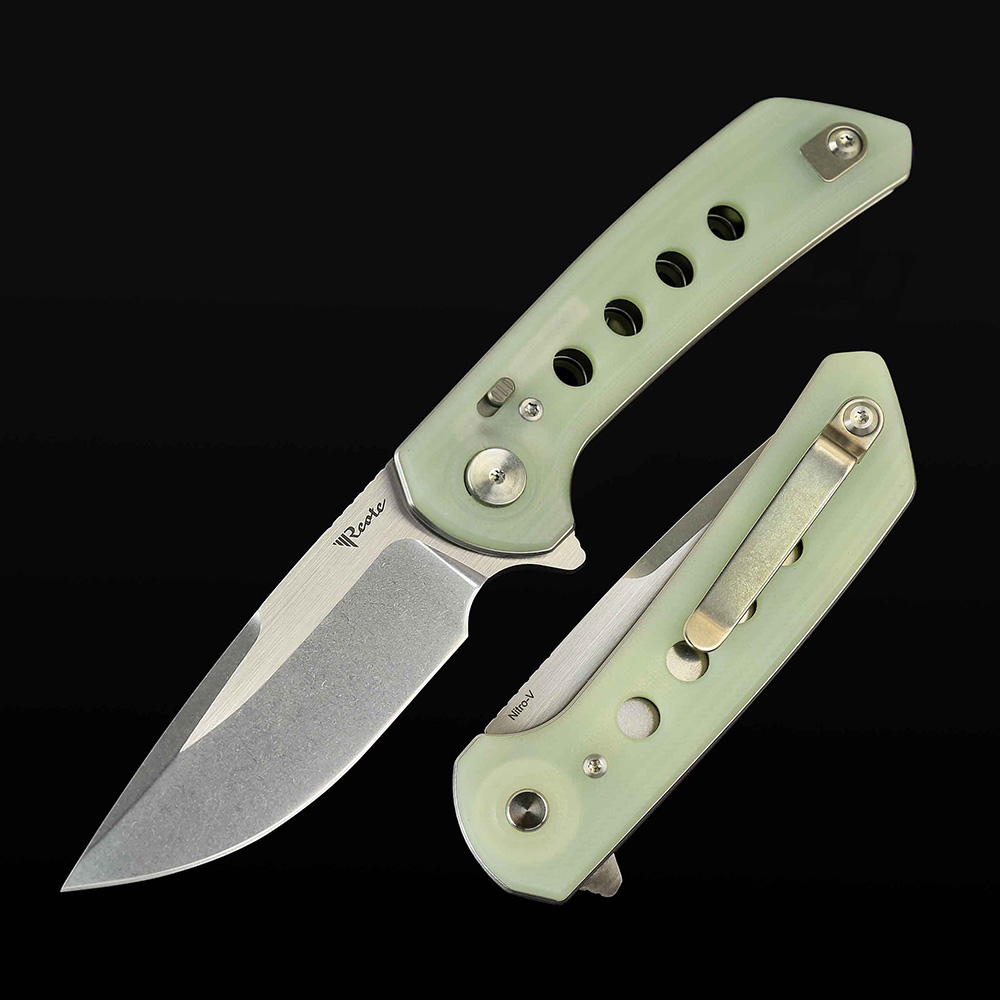 PL-XF G10-Jade inlay with Nitro-V blade