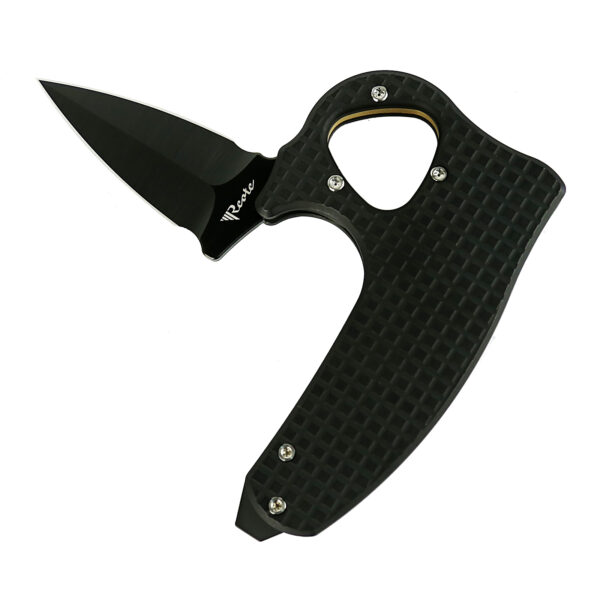 Exo-D Ti-Black PVD handle Elmax Black DLC blade