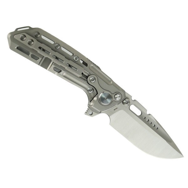 Terminator-TX228 Ti-bead blast handle M390 Belt Satin blade - Image 3