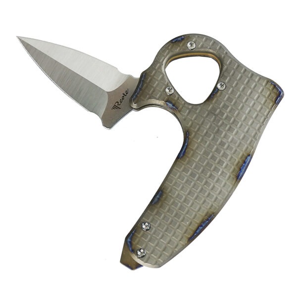 Exo-D Ti-flame grain handle Elmax Belt satin blade